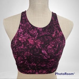 Lululemon Energy Bra High Neck Undercurrent Grapealicious Multi Size 4